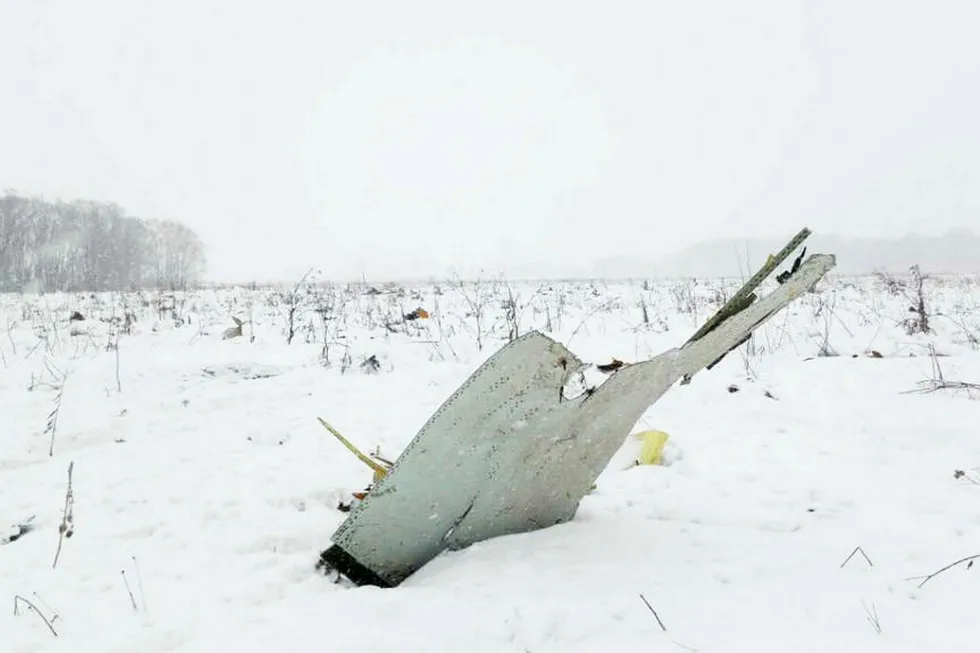 Et Antonov AN-148 fly styrtet utenfor Moskva med 71 mennesker ombord. Foto: Reuters/NTB Scanpix