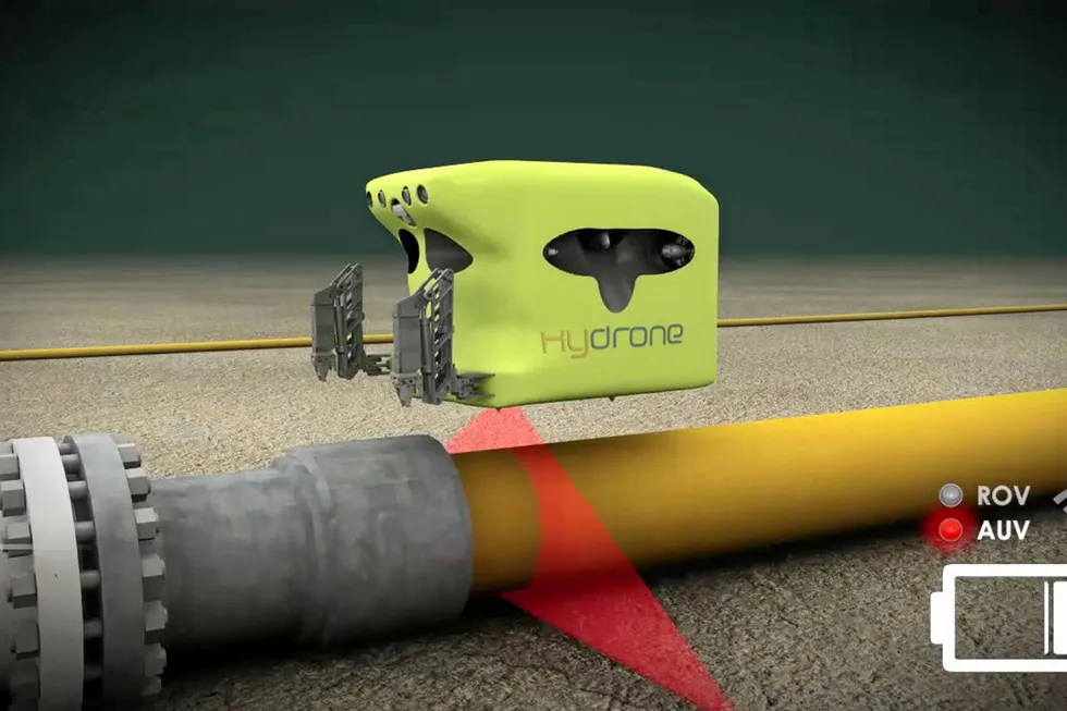 Roaming: In battery-powered AUV mode, the Hydrone will carry out subsea inspection missions