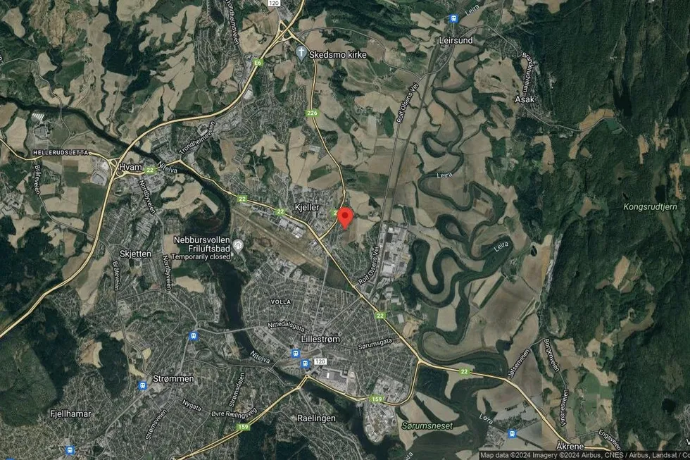 Området rundt Fiolbakken 8B, Lillestrøm, Akershus