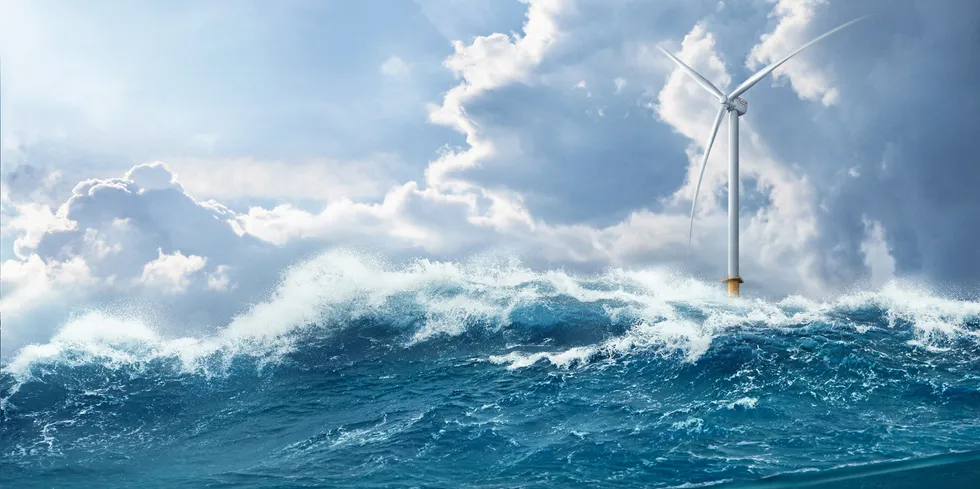 CGI of Siemens Gamesa's 14MW offshore wind turbine