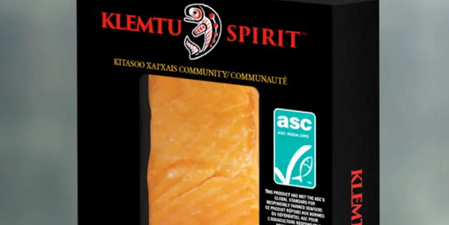 Klemtu Spirit, the new smoked salmon brand launched jointly in Walmart by the Kitasoo/Xai'xais First Nation and Mowi.
