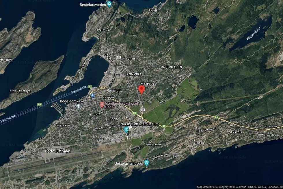 Området rundt Haugstuveien 6B, Bodø, Nordland