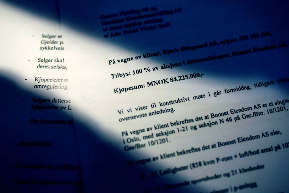 Dette dokumentet fikk ikke Oslo-politikerene se før de vedtok et kjøp av en bygård i Oslo. Foto: Nicklas Knudsen