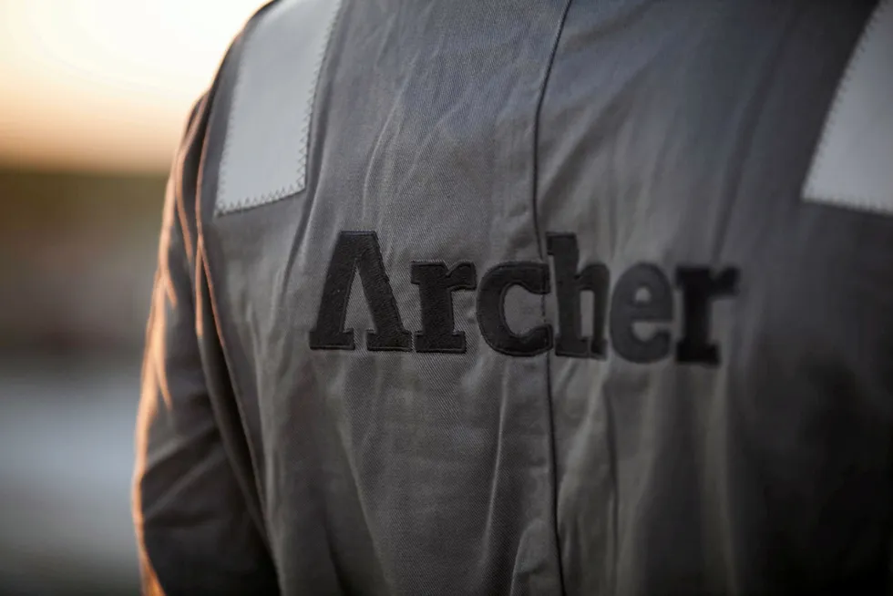 Off to work: a worker with Archer, which has just won a big new deal for wireline services with Equinor