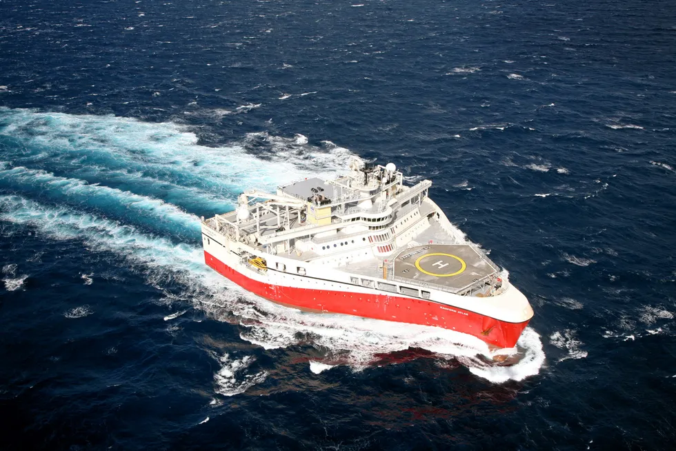 New award: the Ramform Atlas is one of PGS' Ramform-class seismic survey vessels