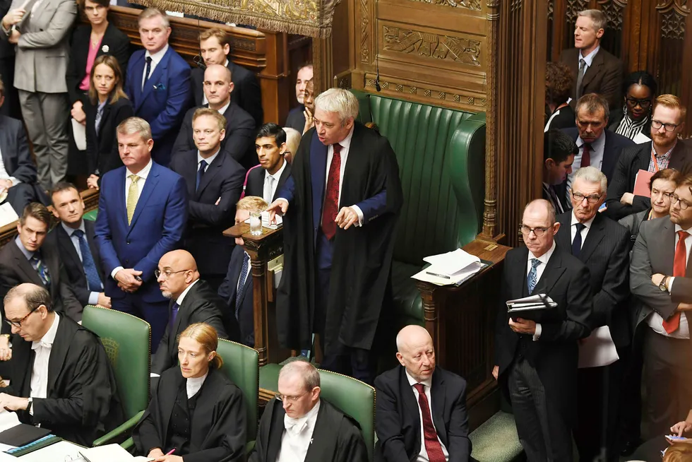 Parlaments-speaker John Bercow blir mandag igjen hovedperson i brexit-dramaet.
