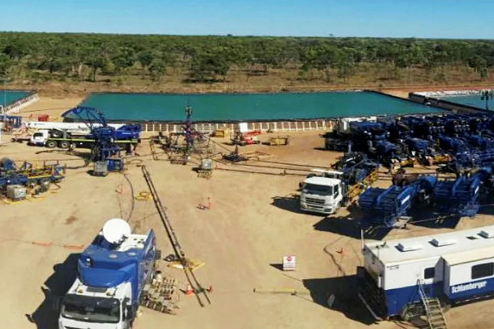 Pilot project planned: Tamboran Resources' Amungee wellsite in the Beetaloo basin, Northern Territory, Australia.