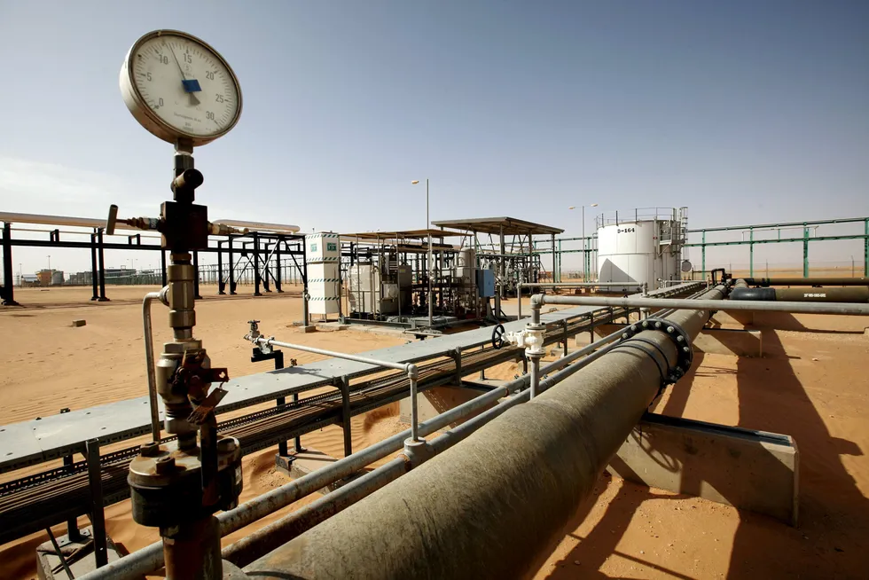 Key asset: A general view of Akakus Oil’s Al Sharara oilfield in Libya.