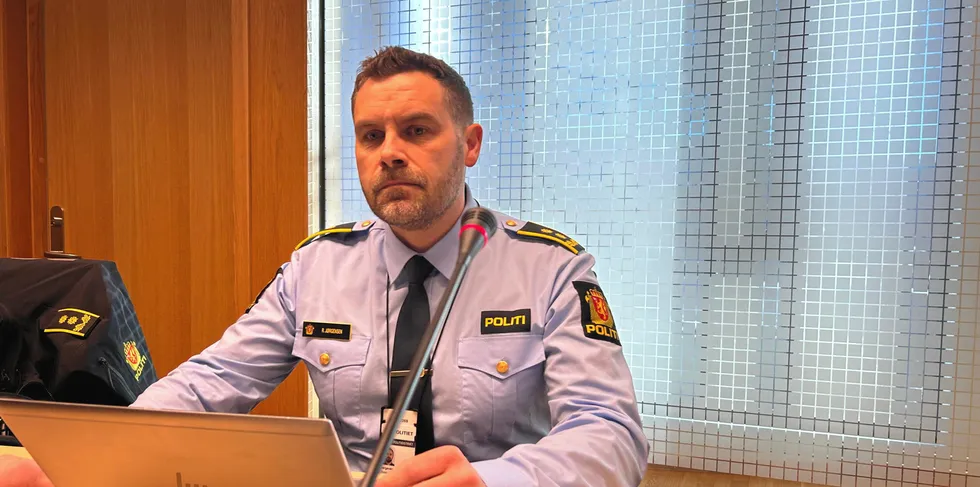 Ronny Andre Jørgensen, fagjurist for fiskerisaker i Troms politidistrikt under fengslingsmøte i Tromsø torsdag.