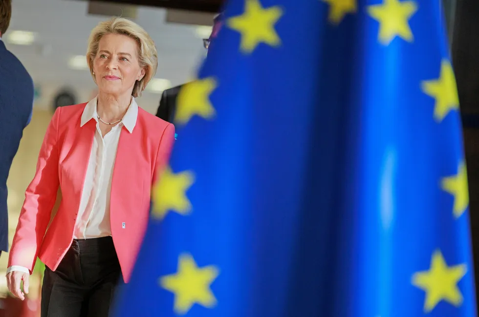 European Commission president Ursula von der Leyen, who has just been re-elected to a second five-year term.