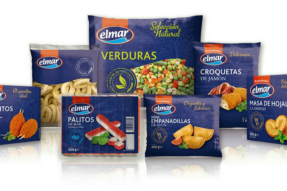A range of products under Pescapuerta's Elmar brand.