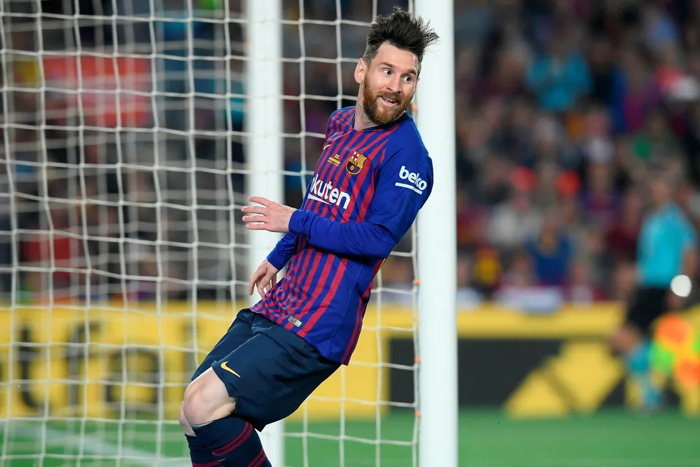 Lionel Messi, her i aksjon for Barcelona tidligere denne sesongen.