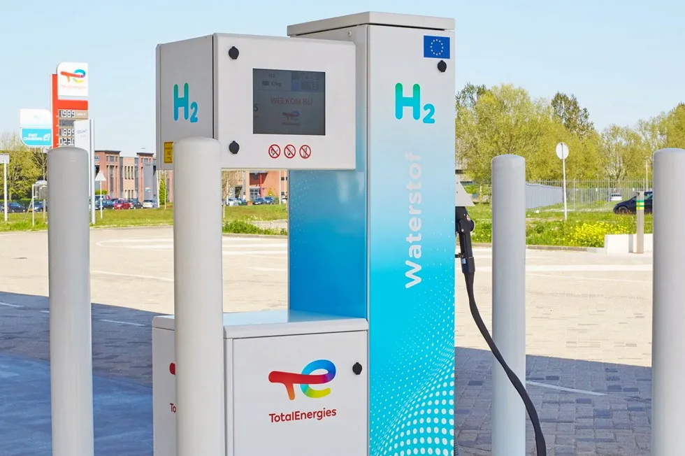 A hydrogen refuelling station in the Netherlands.