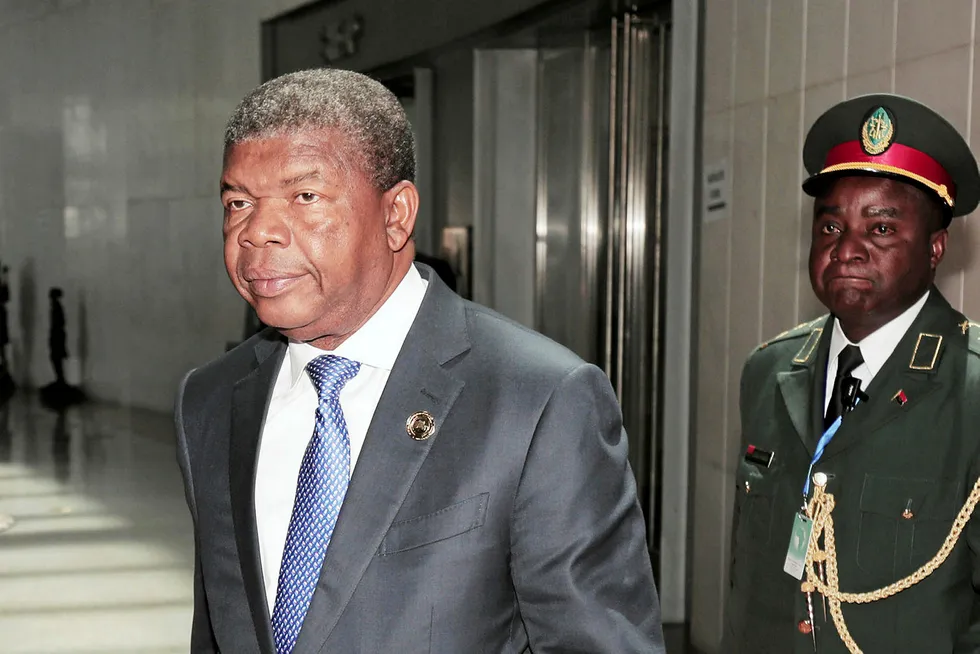 Difficult times: Angola's President Joao Lourenco will be hoping oil prices pick up as economy hit hard by downturn