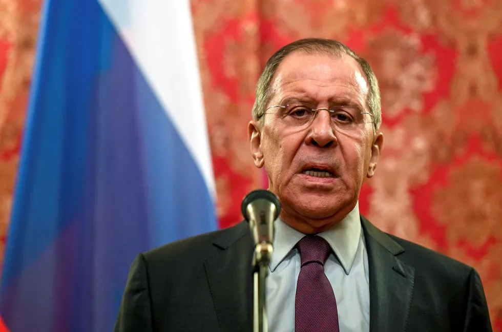 Russlands utenriksminister Sergei Lavrov har lovet å sette seg inn i saken til spionasjesiktede Frode Berg. Foto: Kirill Kudryavtsev/AFP photo/NTB Scanpix