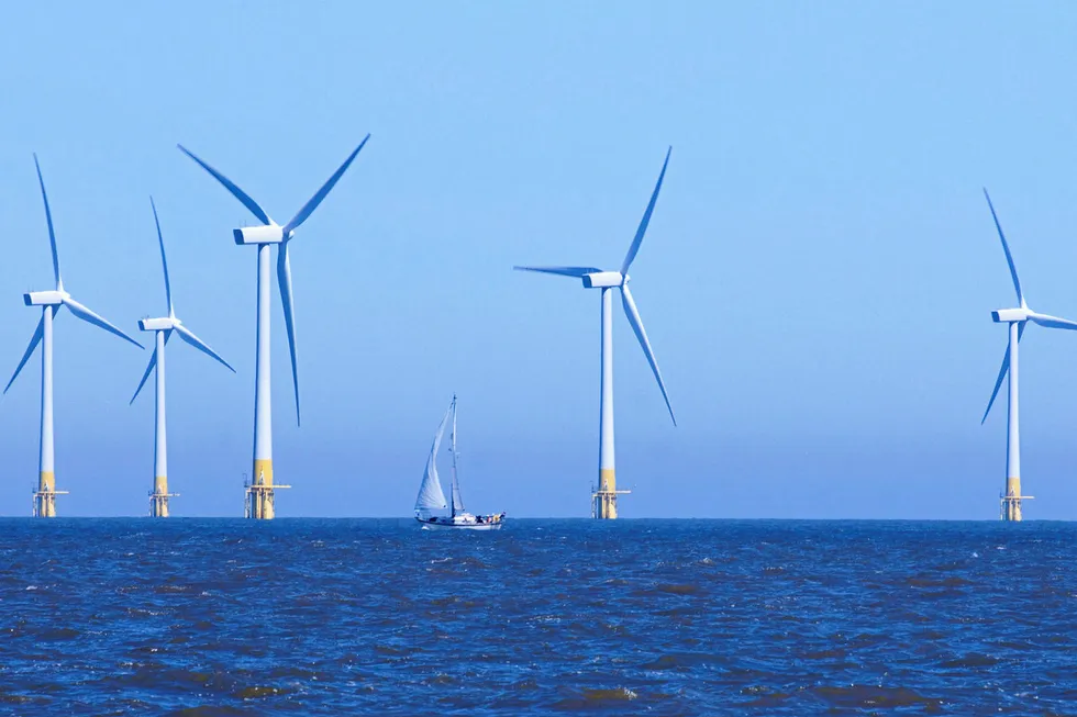 Offshore wind project, off the UK