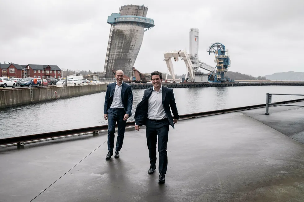 Advokatpartnerne Sverre Tyrhaug (til venstre) og Christian Hals i advokatselskapet Thommessen vil bli størst i Stavanger-regionen. I løpet av de neste ett til to årene vil de ha opp mot 25 nye advokater i oljebyen.