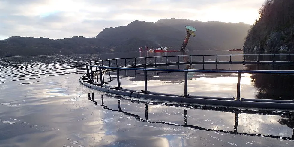 Yrkesfjorden, Vats i Rogaland. Opphugging av utrangerte oljeplattformer og fiskeoppdrett i samme fjord.