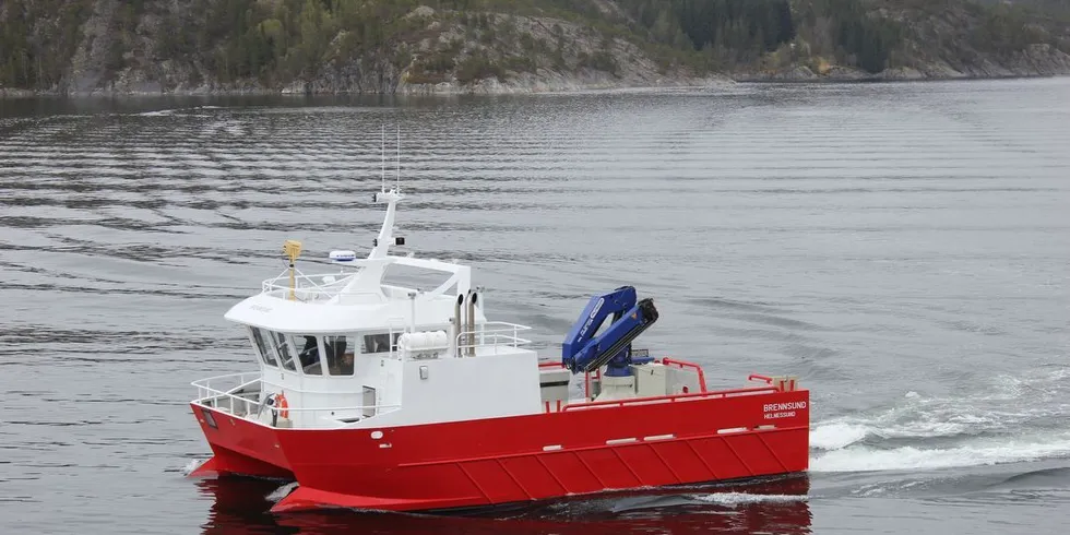 «Brennsund» er overlevert til Folden Akva. Foto: Moen Marin AS