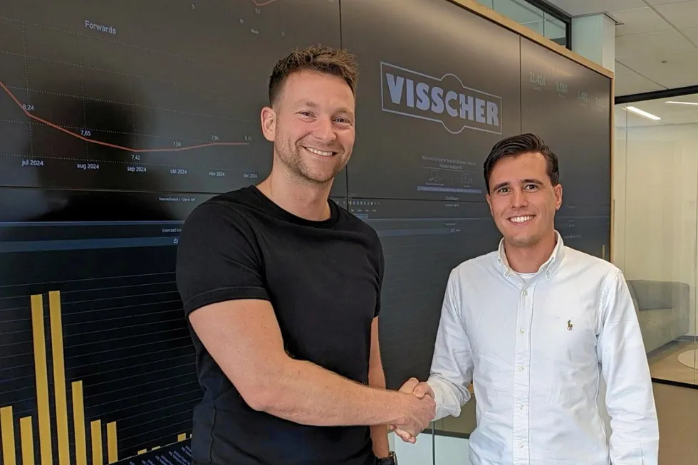 Visscher CEO Tim Brouwer and Rutger Pasman, who will head up the new effort in Asia.