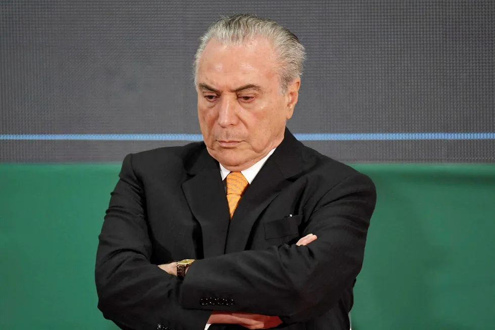 Pressure: several members of President Michel Temer's cabinet under investigation