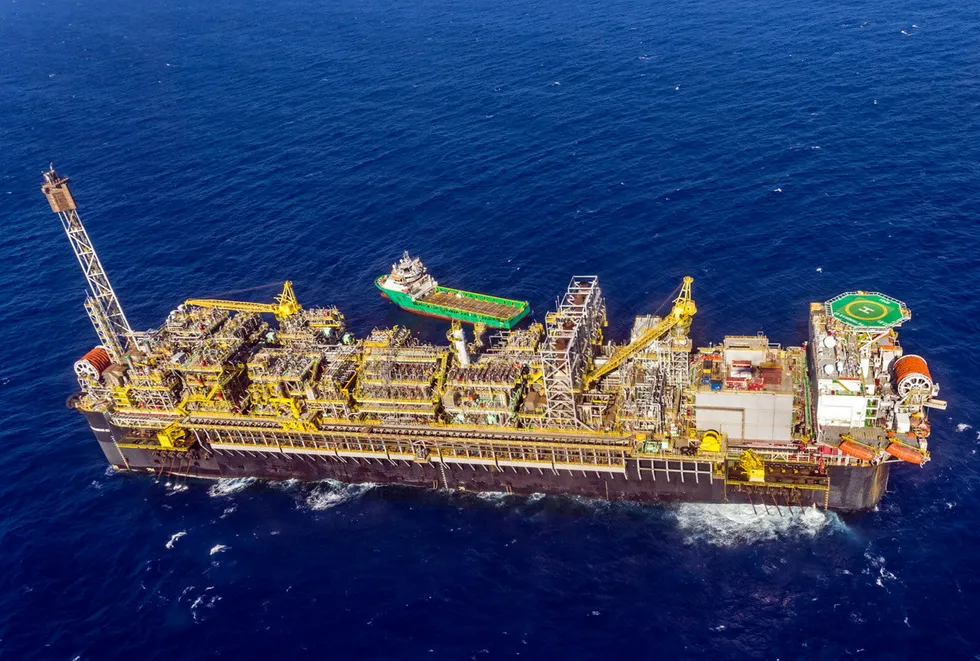 New risers: The P-67 FPSO is producing at the Tupi pre-salt field in the Santos basin offshore Brazil.
