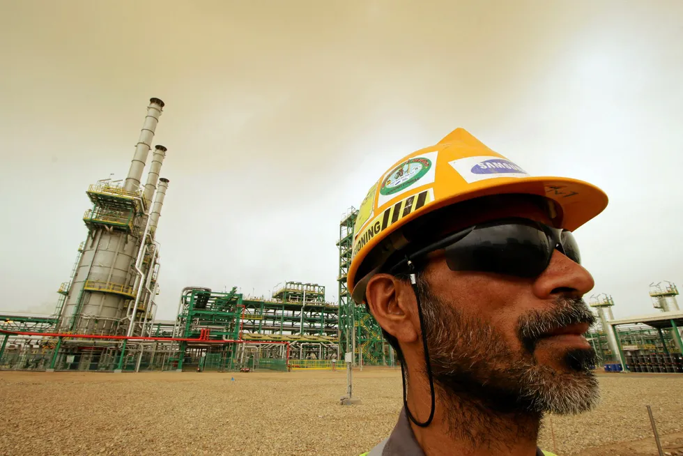 Work site: the Zubair oilfield in Basra, Iraq