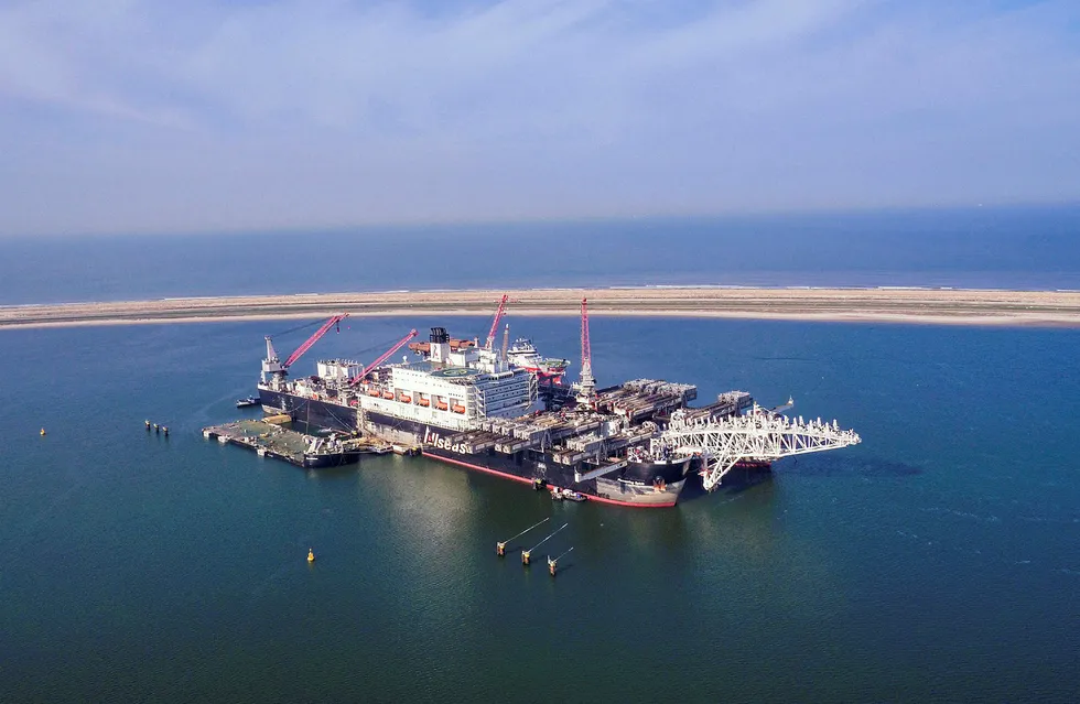 North Sea job: Allseas's giant decommissioning and offshore construction vessel Pioneering Spirit
