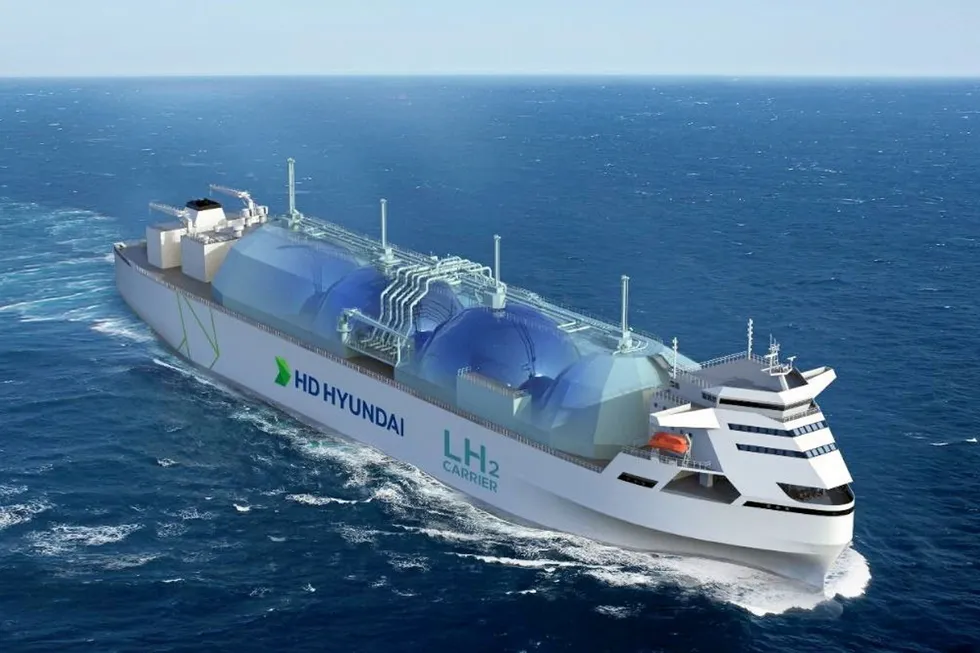 MOL is formally hooking up with South Korean shipbuilder KSOE and Australian giant Woodside on bulk liquid hydrogen transport.