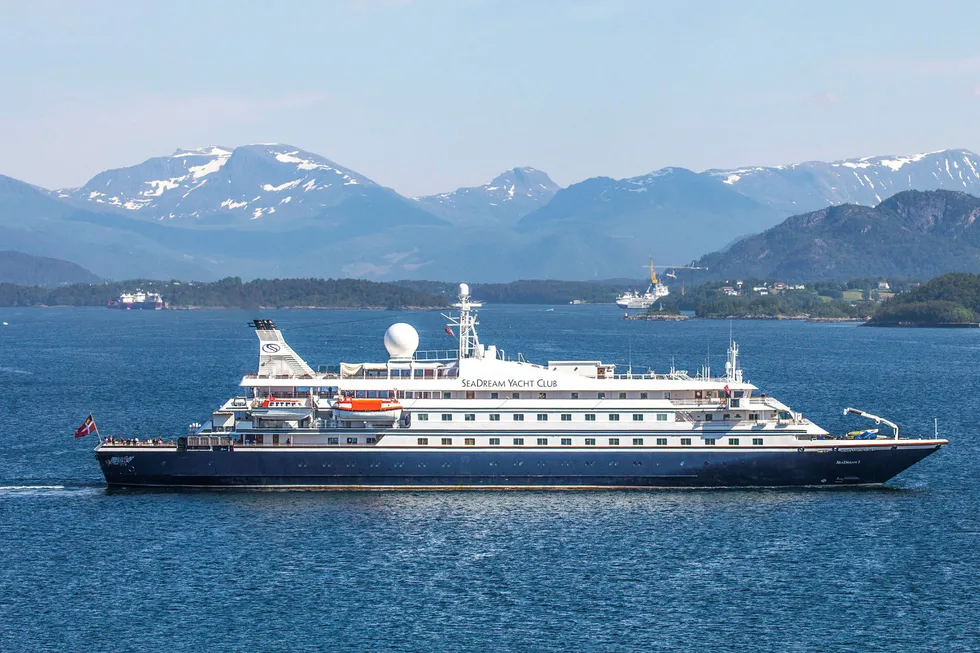 Cruiseskipet SeaDream 1 la natt til onsdag til kai i Bodø.