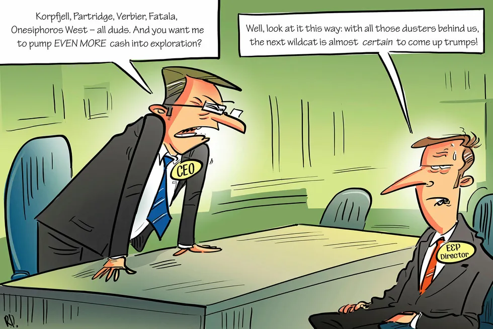Poor run of luck: this week's Upstream cartoon focuses on a series of recent dusters, including the Fatala wildcat