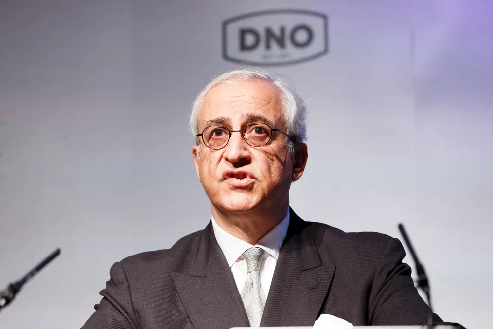 DNO executive chairman Bijan Mossavar-Rahmani
