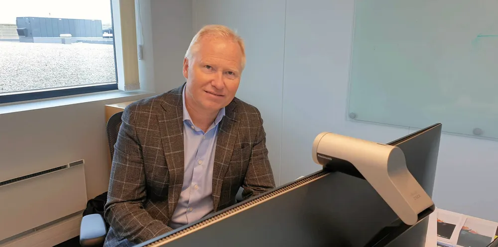 Toppsjef Knut Nesse i Akva Group, her på sitt kontor ved selskapets hovedkontor på Klepp litt sør for Stavanger.