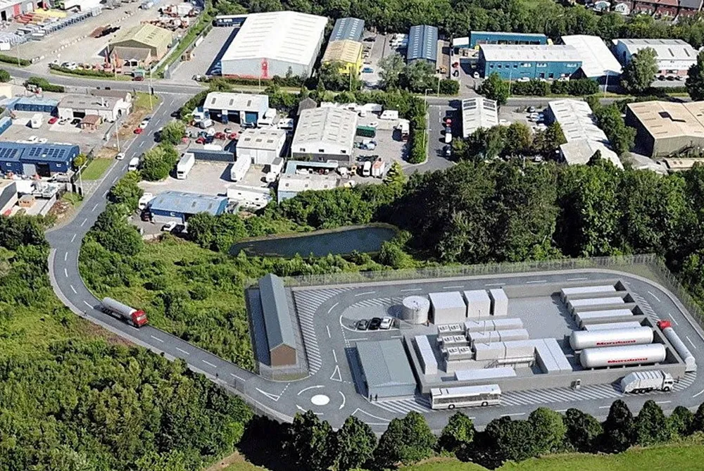 Hybont hydrogen project in Wales, UK.