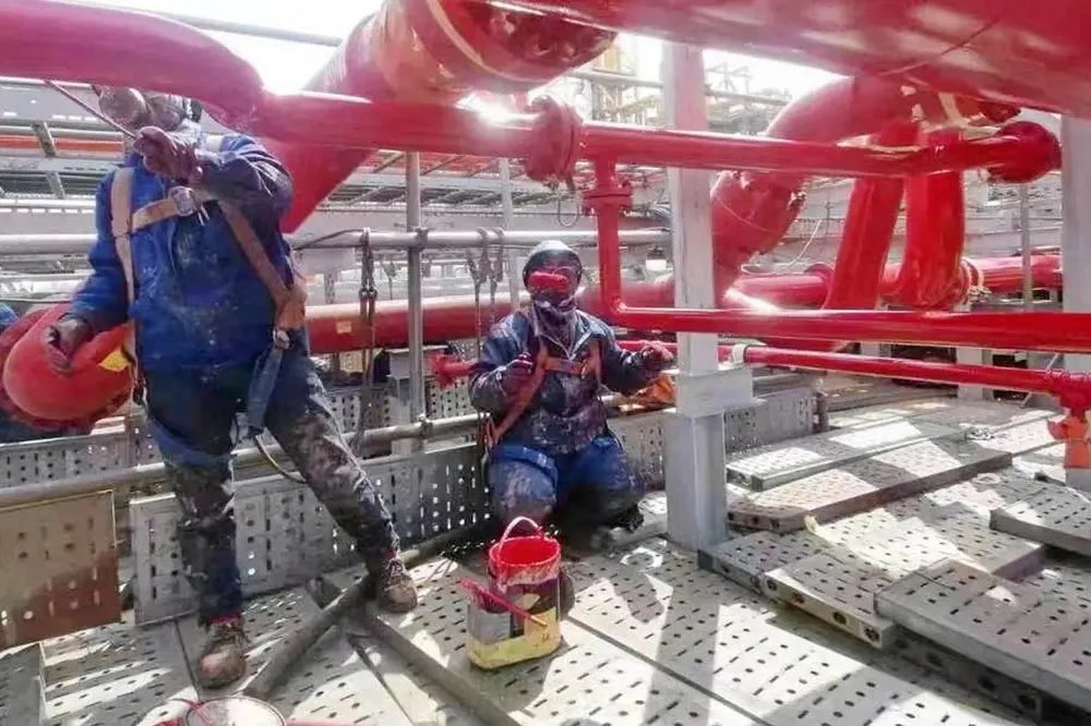 Finishing touches: DSIC close to completing Equinor’s Bacalhau FPSO.