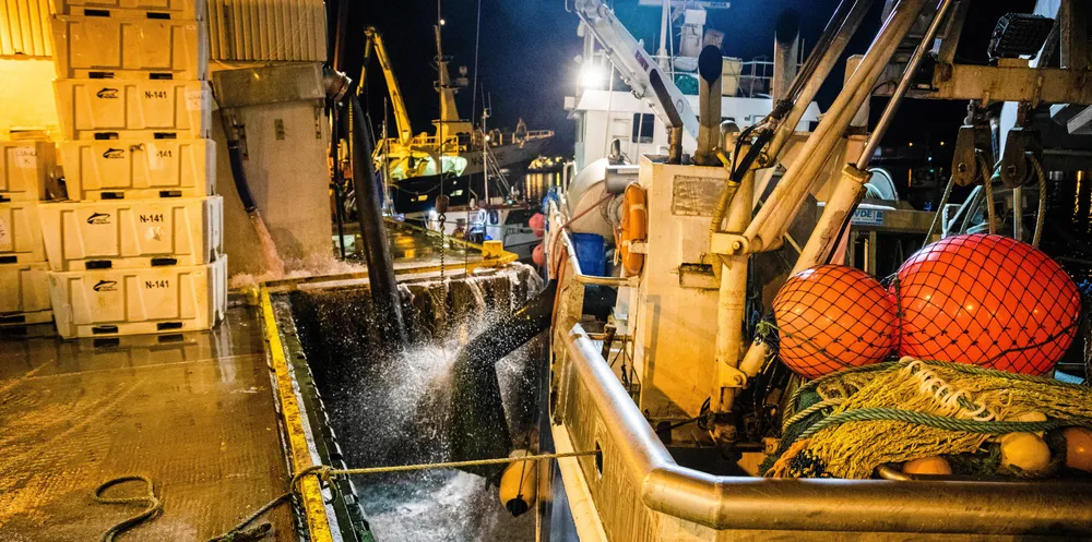 Den sterke befolkningsveksten og det økte behovet for mat fra havet, har også med seg en middelklasse som i økende grad ønsker å vite at maten de spiser er bærekraftig. Bildet er fra Myre fiskemottak.