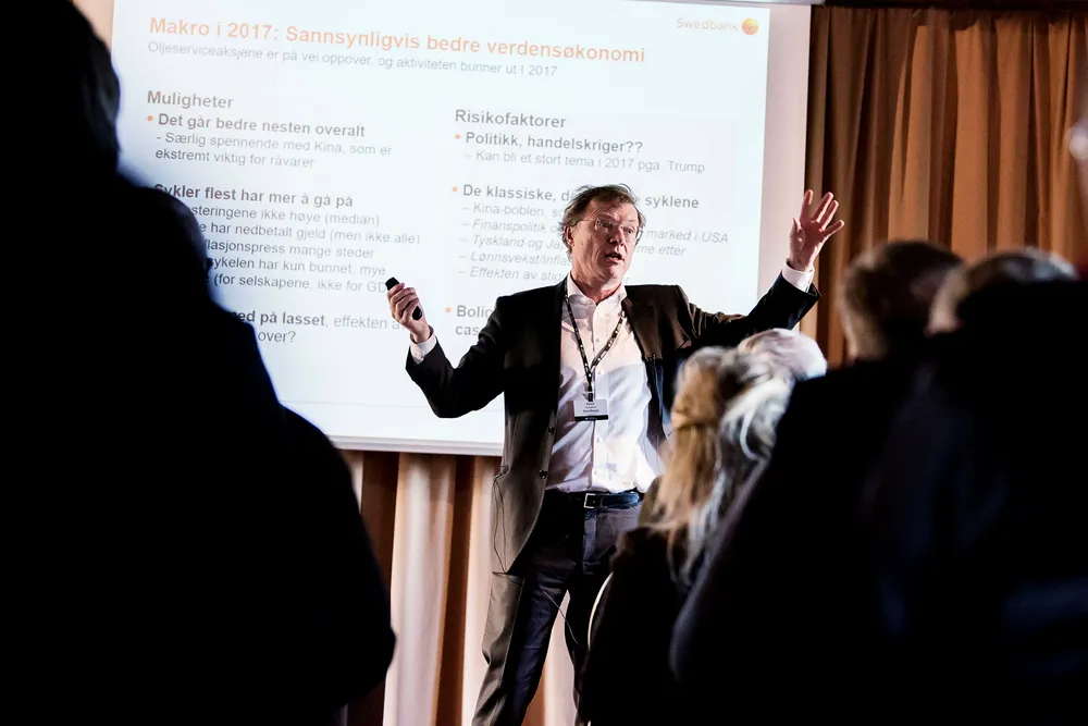 Aksjestrateg Peter Hermanrud tror økt boligbygging i Kina vil gi bedre fortjeneste for tørrlastrederiene. Årsaken er behovet for frakt av jernmalm til Kina. Foto: Tommy Ellingsen