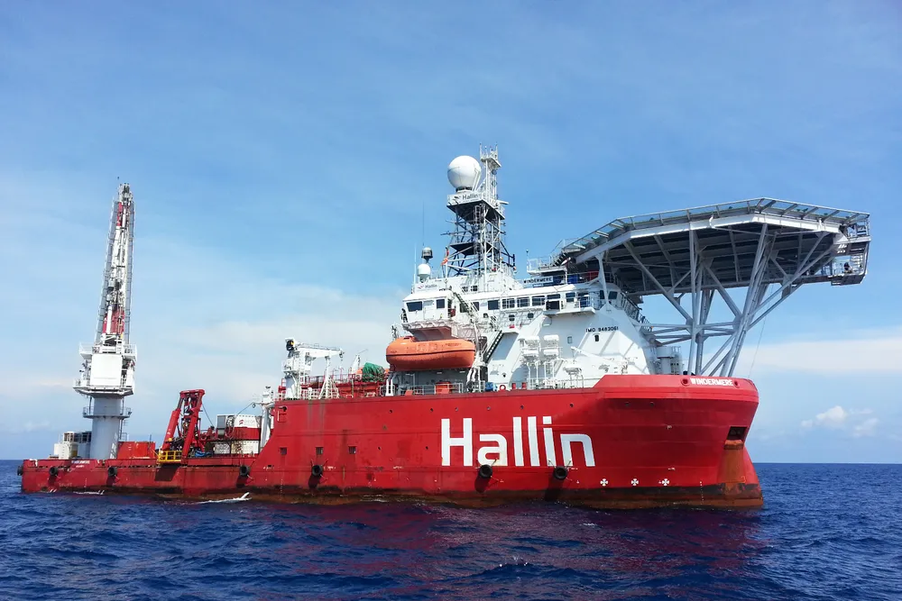Hallin Marine's subsea operations vessel Windermere