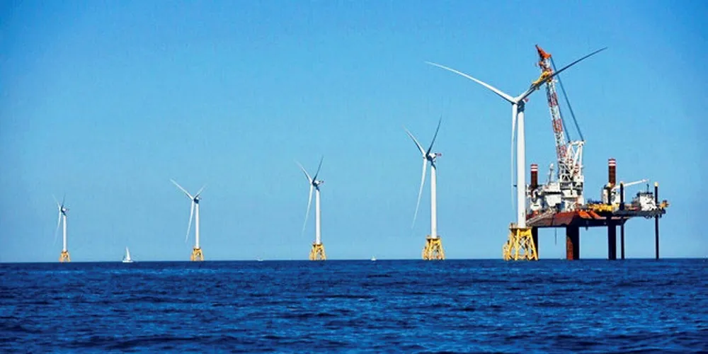 Deepwater Wind's Block Island pilot off the Rhode Island coast