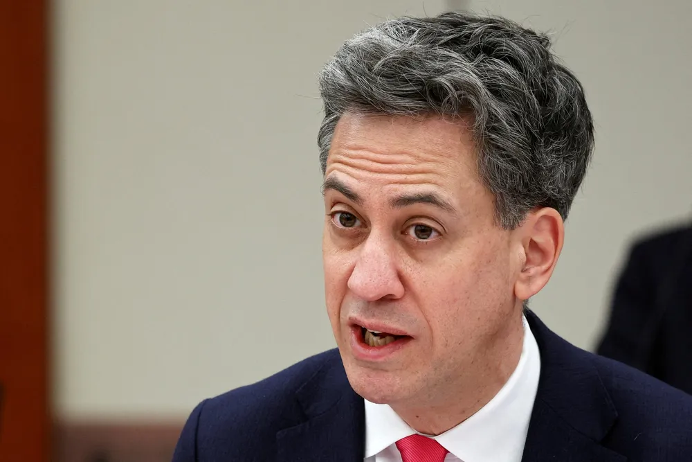 UK Energy Secretary Ed Miliband.