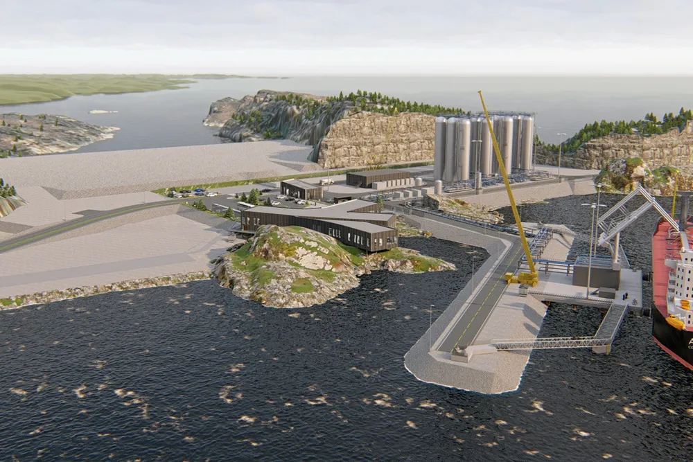 Green plans: the Northern Lights CCUS project's offloading terminal
