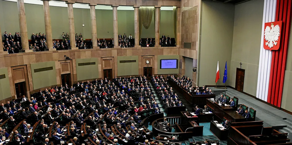 Poland's parliament in Warsaw.