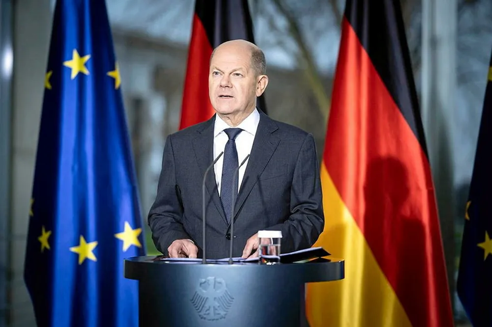 German Chancellor Olaf Scholz.