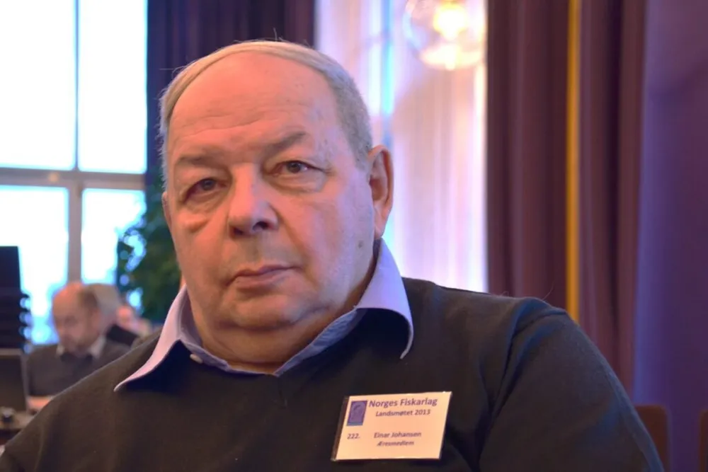 Einar Rudolf Johansen deltok fra 2007 på landsmøtene som æresgjest. Dette bildet er tatt under landsmøtet i 2013.