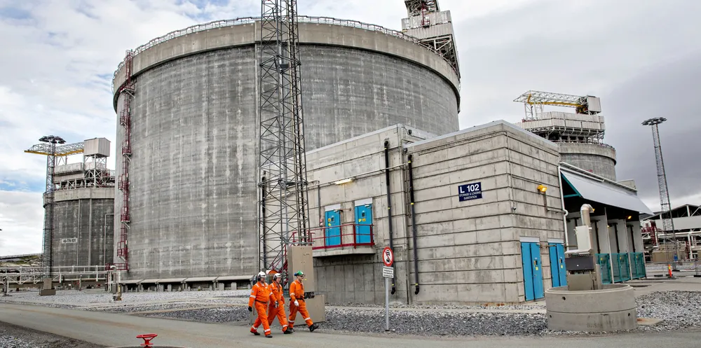 Energioverskudd i nord og stor inntjening på gassleveranser fra Barentshavet til Europa gir forutsetninger for en grønn industrialisering av Nord-Norge. Bildet er fra LNG Snøhvit på Melkøya utenfor Hammerfest.