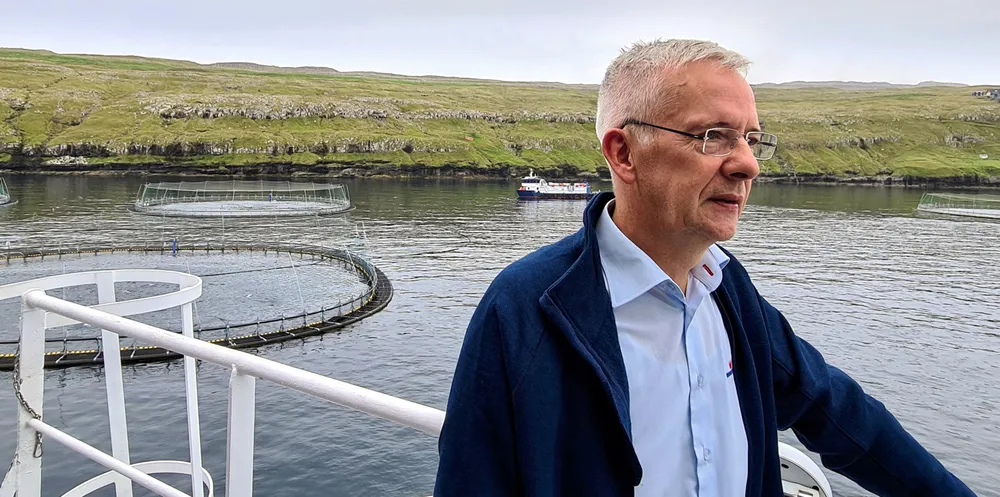 Regin Jacobsen, CEO of leading Faroese salmon farmer Bakkafrost, could see his company facing a higher tax bill next year if a proposal now before the Faroese Parliament is approved