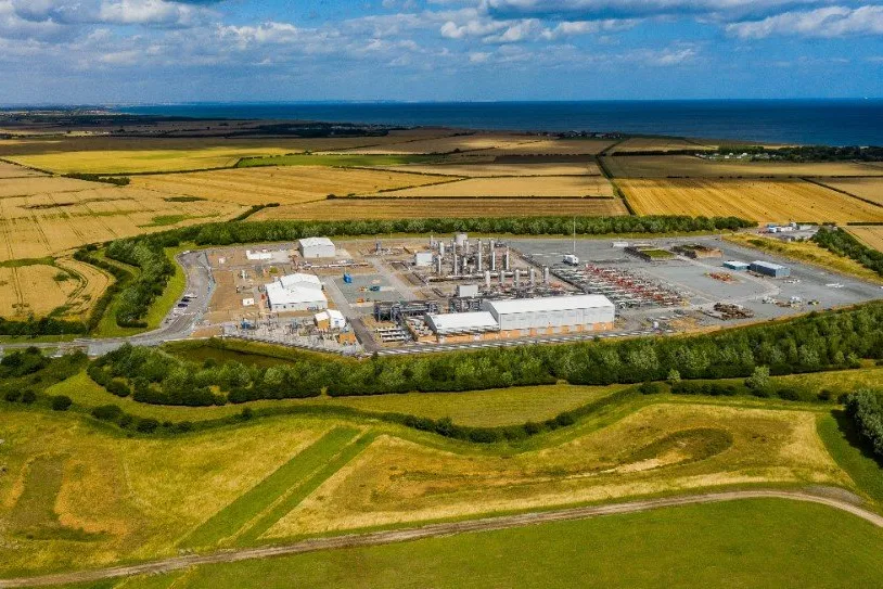 The site of the planned Aldbrough Hydrogen Pathfinder Project in Yorkshire, northeast England.
