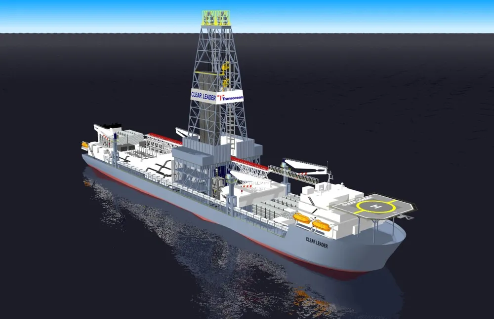 Work in progress: an artist's impression of the Discoverer Clear Leader, the first in Transocean's series of four ultra-deep drillships