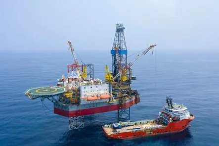 The jack-up PV Drilling VI working for Eni offshore Vietnam in 2019.