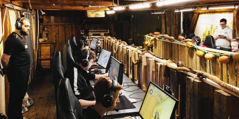 Slik så det ut da MistGames ble arrangert i Lofoten. Her deltok Eidsiva Energi.